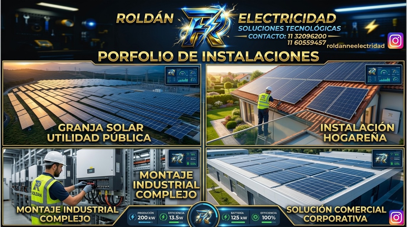 Detalle de instalación solar
