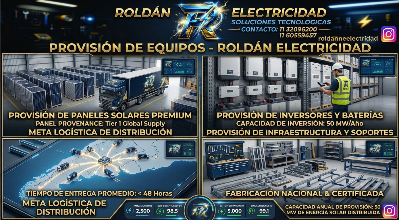 Provisión de equipos e infraestructura solar